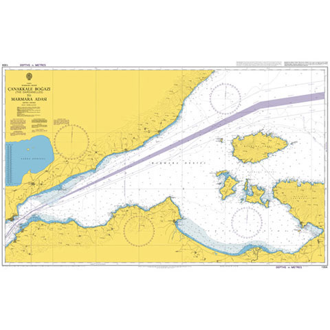 Admiralty Seyir Haritası 1004 - Çanakkale Boğazı - Marmara Adası