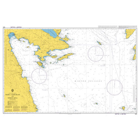 Admiralty Seyir Haritası 1031 - Akra Yerakas - Nisos Kea