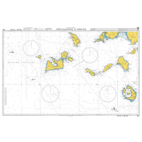Admiralty Seyir Haritası 1037 - Nisis Falkonera - Nisos Ios
