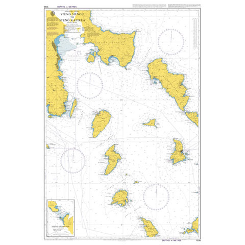 Admiralty Seyir Haritası 1038 - Steno Sifnou - Steno Kafirea
