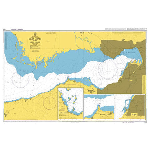 Admiralty Seyir Haritası 1522 - İzmir Limanı - Urla Limanı
