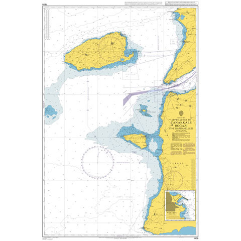 Admiralty Seyir Haritası 1608 - Çanakkale Boğazı