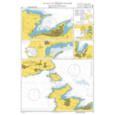 Admiralty Seyir Haritası 211 - Malta Adaları