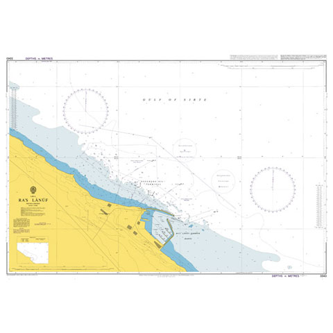 Admiralty Seyir Haritası 3343 - Sirte Körfezi - Ra's Lanuf