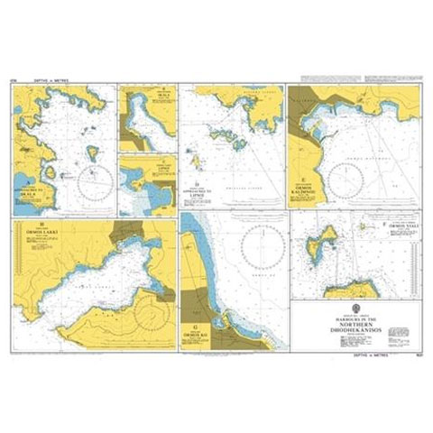 Admiralty Seyir Haritası 1531 - Oniki Adalar Kuzey Limanları