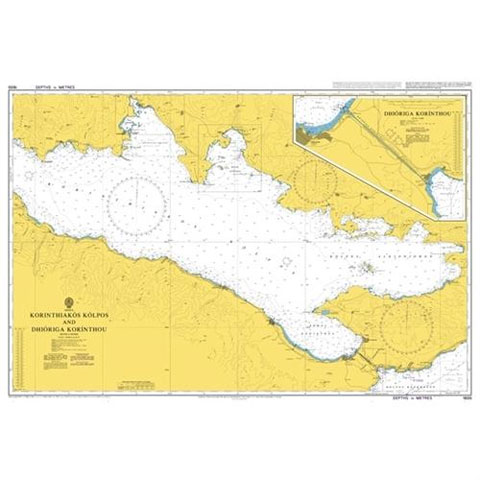 Admiralty Seyir Haritası 1600 - Korinthiakos Kolpos - Dioryga Korinthou
