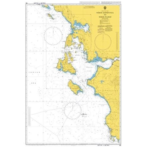 Admiralty Seyir Haritası 189 - Nisida Sapientza - Nisos Paxoi