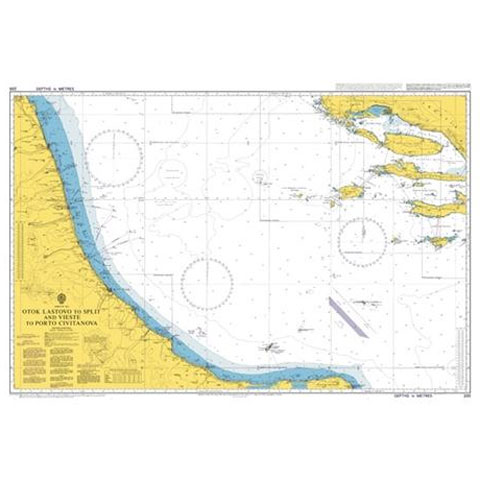 Admiralty Seyir Haritası 200 - Lastovo Adası - Split ve Vieste - Civitanova Limanı