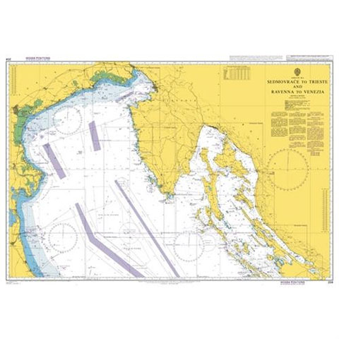 Admiralty Seyir Haritası 204 - Sedmovrace - Trieste ve Ravenna - Venedik