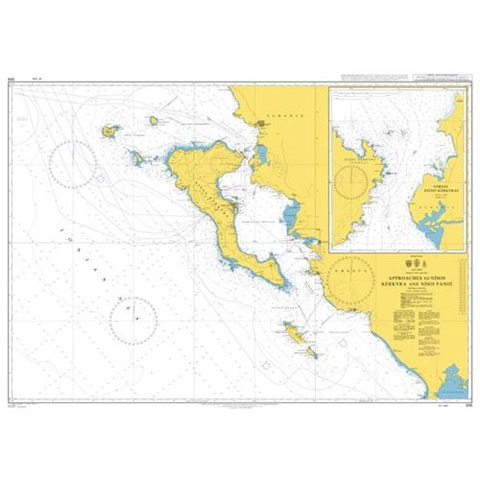 Admiralty Seyir Haritası 205 - Nisos Kerkyra - Nisos Paxoi