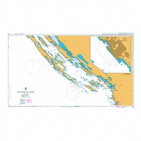 Admiralty Seyir Haritası 2711 - Rogoznica - Zadar