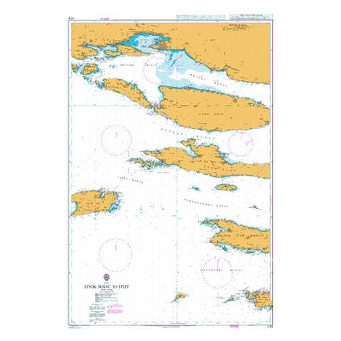 Admiralty Seyir Haritası 2712 - Susac Adası - Split