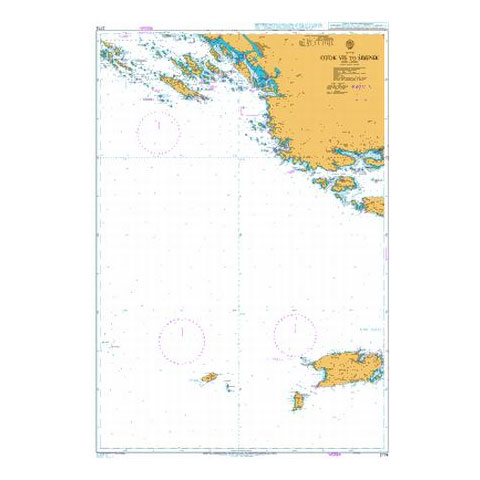 Admiralty Seyir Haritası 2774 - Vis Adası - Sibenik