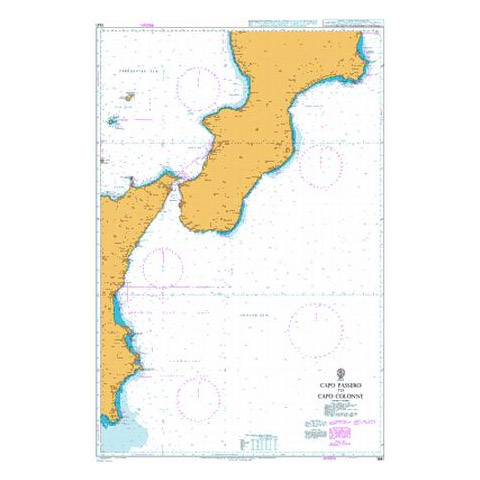 Admiralty Seyir Haritası 1941 - Passero Burnu - Colonna Burnu
