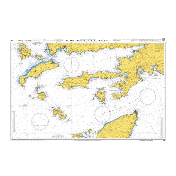 Admiralty Seyir Haritası 1055 Rodes Kanalı - Gökova Körfezi