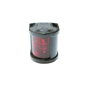 Küçük Seyir Feneri Siyah Polikarbon - Ledli 12V - İskele - Kırmızı
