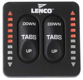 Lenco Marine 123SC-Indicator Flap Switch Kontrol Paneli - Trim Göstergeli