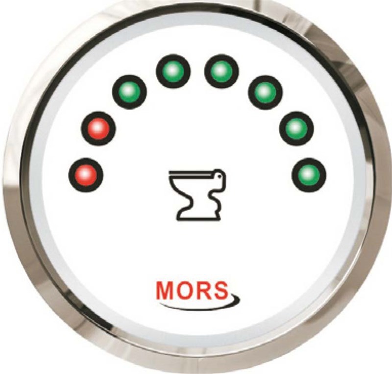 Mors Dijital Pis Su Tankı Seviye Göstergesi 12-24V - 240/33 Ohm. - Beyaz