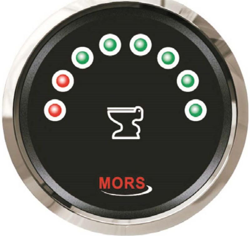 Mors Dijital Pis Su Tankı Seviye Göstergesi 12-24V - 240/33 Ohm. - Siyah