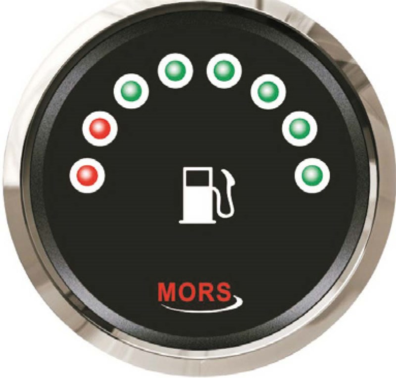 Mors Dijital Yakıt Göstergesi 12-24V -0/190 Ohm. - Siyah