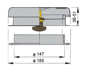 Vetus D'artagnan-1 Mantar Tip Havalandırma